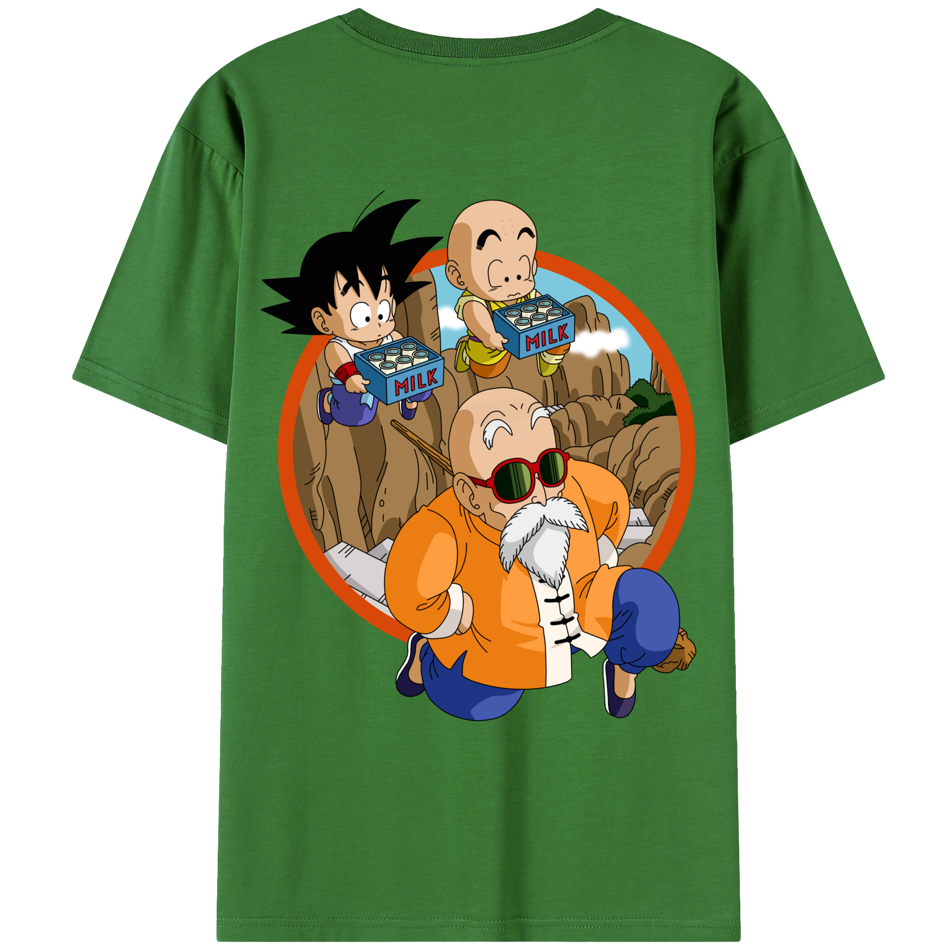 （画像用） ドラゴンボール 亀仙人（かめせんにん） DRAGON BALL Master Roshi Kame Sennin レディース半袖Tシャツ(バックプリント)
